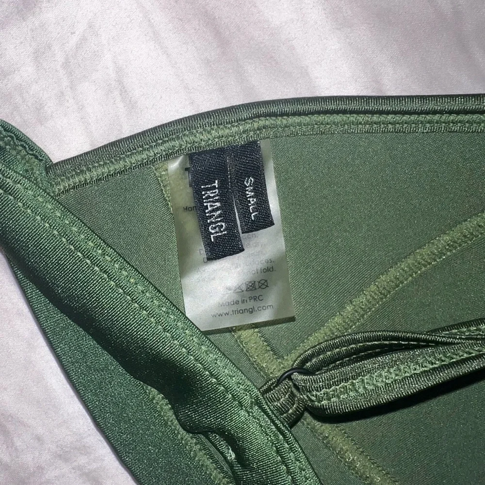 Triangl Gigi Army Green Bikini Top Size S